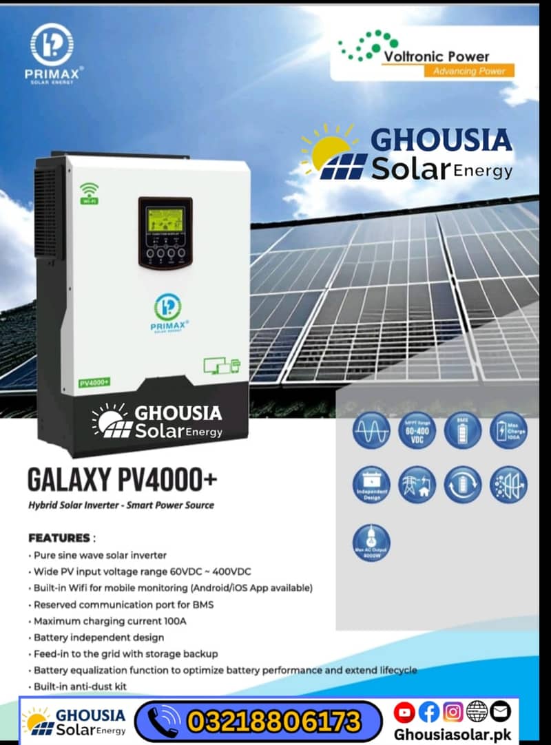 PRIMAX HYBRID SOLAR INVERTER – GALAXY PV4000+ 5