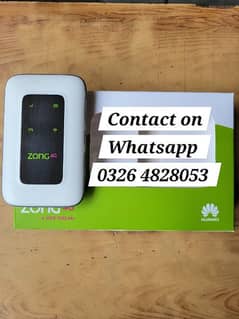 Unlocked Zong 4G Device|jazz|Delivery Possible|Contact on 0326 4828053