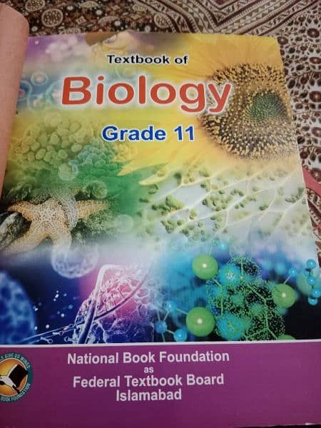 Bundle of 4 books 11 and 12 Biology plus chemistry federal board 1