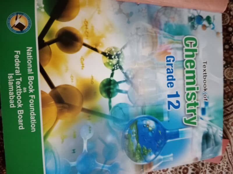 Bundle of 4 books 11 and 12 Biology plus chemistry federal board 2