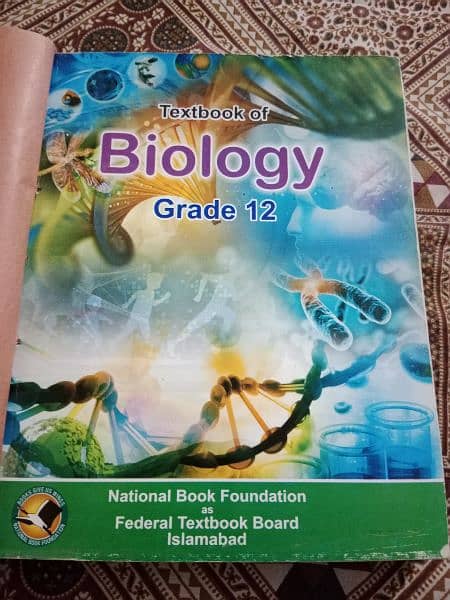 Bundle of 4 books 11 and 12 Biology plus chemistry federal board 3