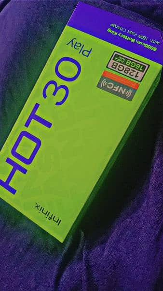 Infinix hot 30 play 16ram. 128gb. only 1 day used 4