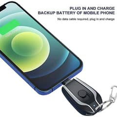 Ultra compact 1500mAh keychain with type c fast charger Powerbank