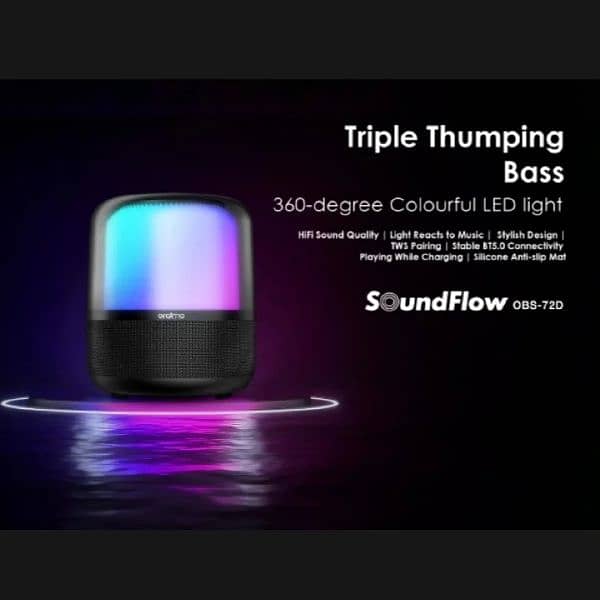 Speaker Bluetooth Oraimo SoundFlow OBS-72D Triple Thumping Bass 0