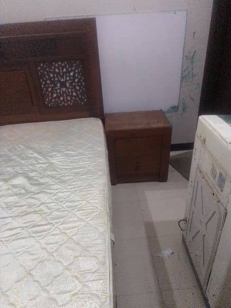 Furniture set in karachi | Bed set | Bedroom set for sale (oak wood) 6