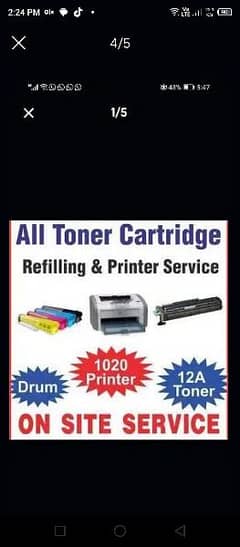 Printer Repairing & Toner Refilling