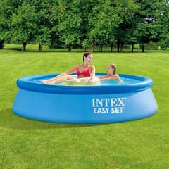 INTEX Easy Set Swimming Inflatable Pool 8ft X 24 In 0