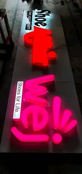 LED 3D Sign Board/Backlit sign board/Acrylic Sign board/Neon Sign Boar 3