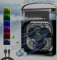 Mini Portable Air Conditioner or Cooler with Mist spray for summer