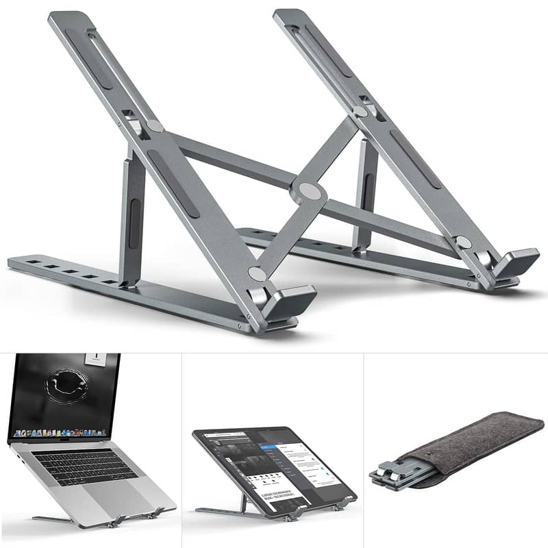 Metal Heavy Duty Multifunctional Digital Folding Desktop Stand 3