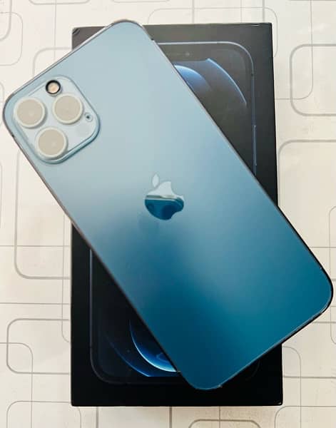 iPhone 12 Pro 256 GB Pacific Blue With Box PTA Approved 13/14/15/16 1