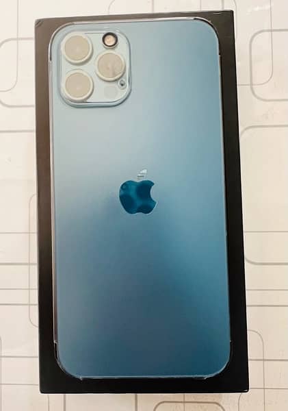 iPhone 12 Pro 256 GB Pacific Blue With Box PTA Approved 13/14/15/16 2