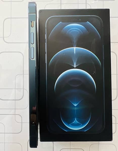 iPhone 12 Pro 256 GB Pacific Blue With Box PTA Approved 13/14/15/16 10