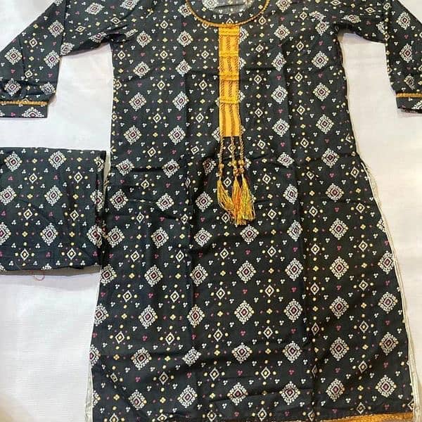 *: 2 Pcs Women's Stitched Arabic Lawn Digital Print Suit 2