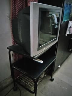 21" phillips TV with trolly