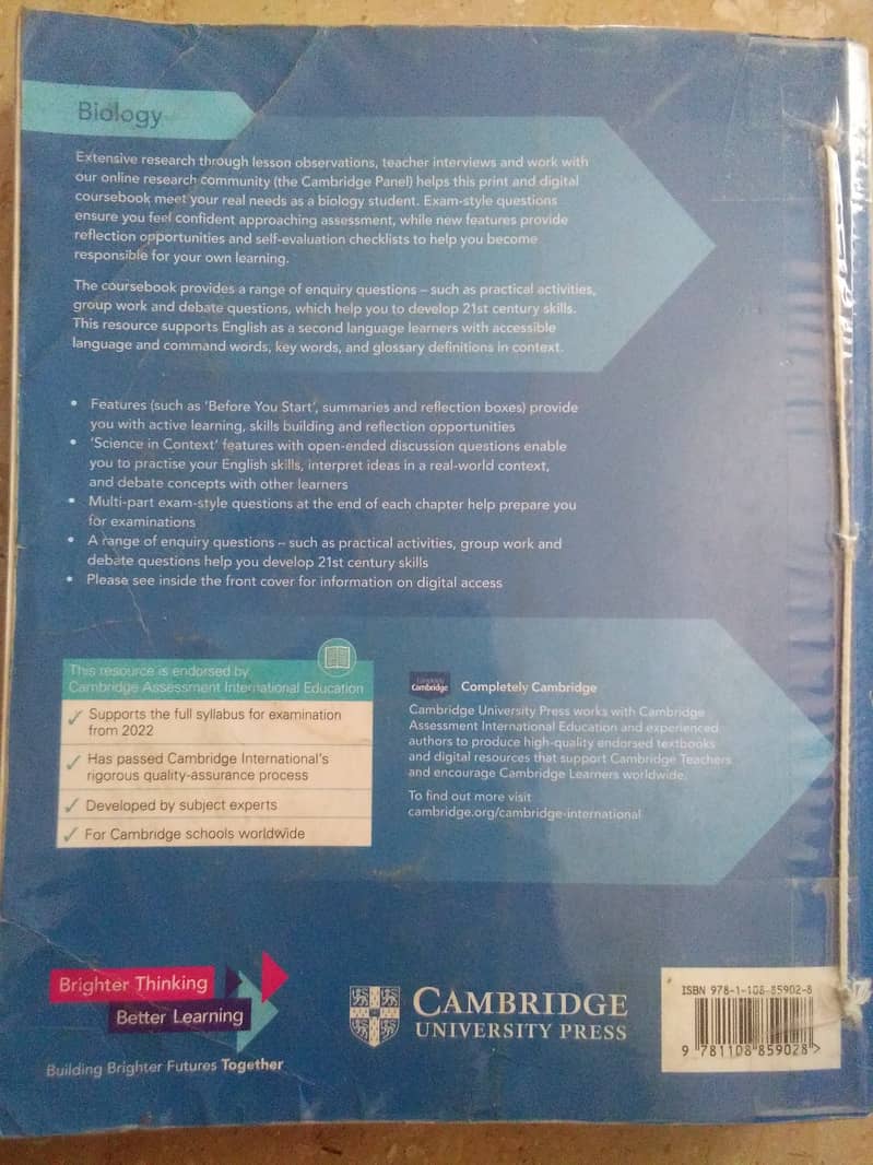 Original A-level Biology book with all past papers 2