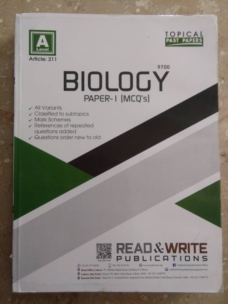 Original A-level Biology book with all past papers 3