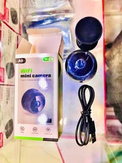 Mini rechargeable wifi-bettery-mic security camera