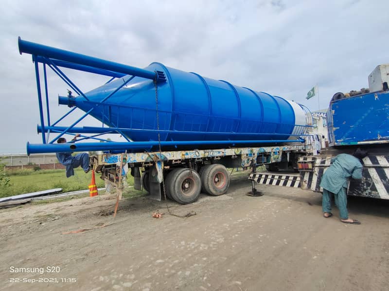Cement silo store cement and fly ash batching plant 8