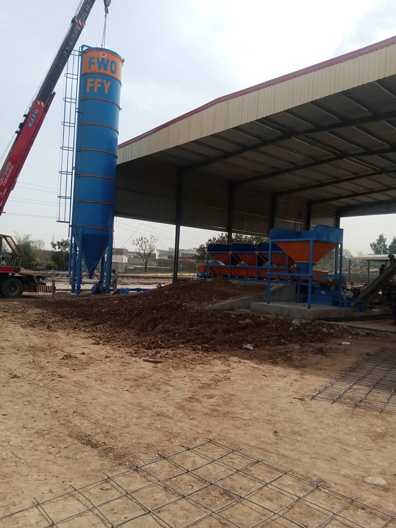 Cement silo store cement and fly ash batching plant 9