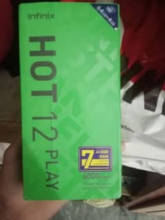 Infinix hot 12 play 10/10 condition with box no issue