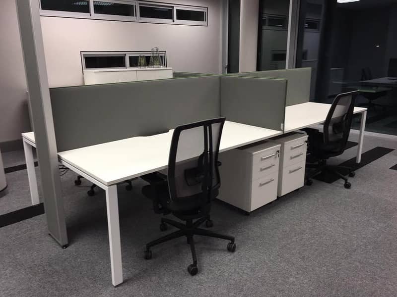 Workstation By 4 Persons, Office Furniture 5