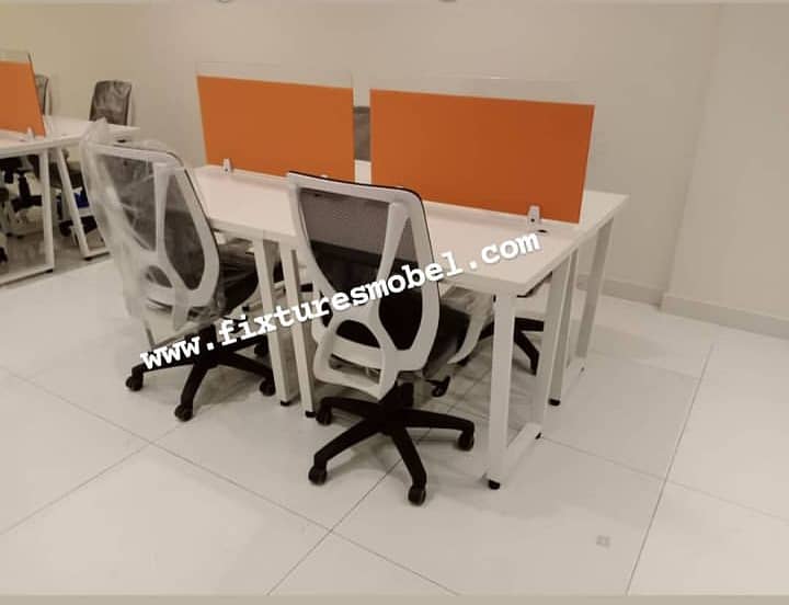 Workstation By 4 Persons, Office Furniture 8