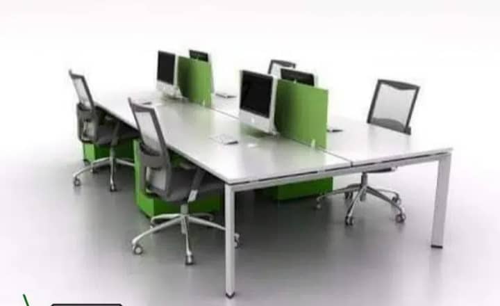 Workstation By 4 Persons, Office Furniture 9