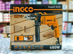 Ingco Impact Electric Drill Machine Hammer Function - 680W Copper Veri