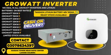 Growatt inverter 10kw/15kw/20kw/25kw/30kw/60kw Narada Lithium Battery