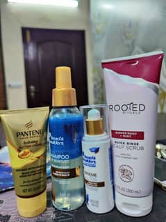 Hair Care pack (Shampoo, Essential oil, scalp scrub, hydrating cream).