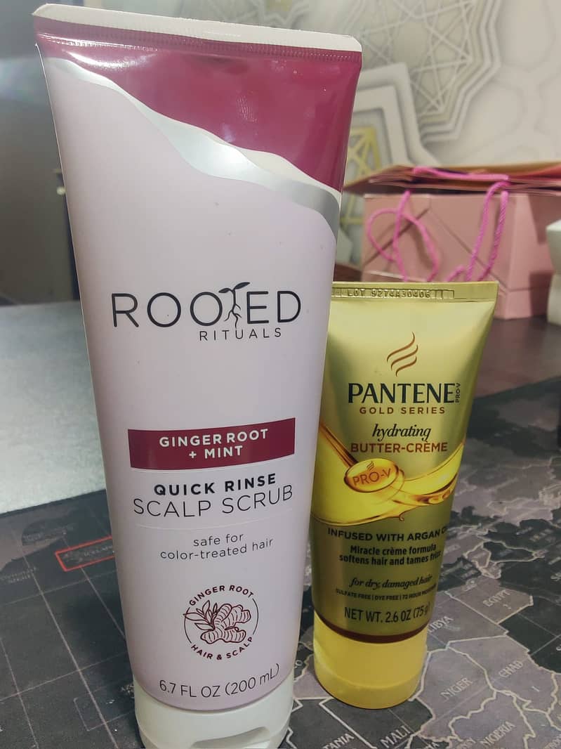 Hair Care pack (Shampoo, Essential oil, scalp scrub, hydrating cream). 3