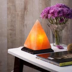 Himalayan salt lamp pyramid Pink