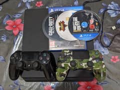 PS4 Slim 1TB | 2 Controllers | 3 Games | 10/10