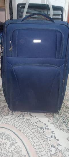 travel trolley big sazi bag blue colour 40 inch 0