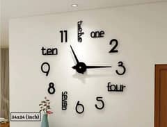 New Style 3d Wooden Wall Clock Stylish Design Home Decoration clock 0