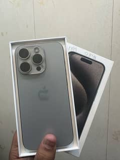 iphone 15 Pro 128Gb Pta Approved 34 cycle 100 health Natural Taitanium 0