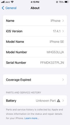 sealled IPhone SE  imported non PTA fully genuine