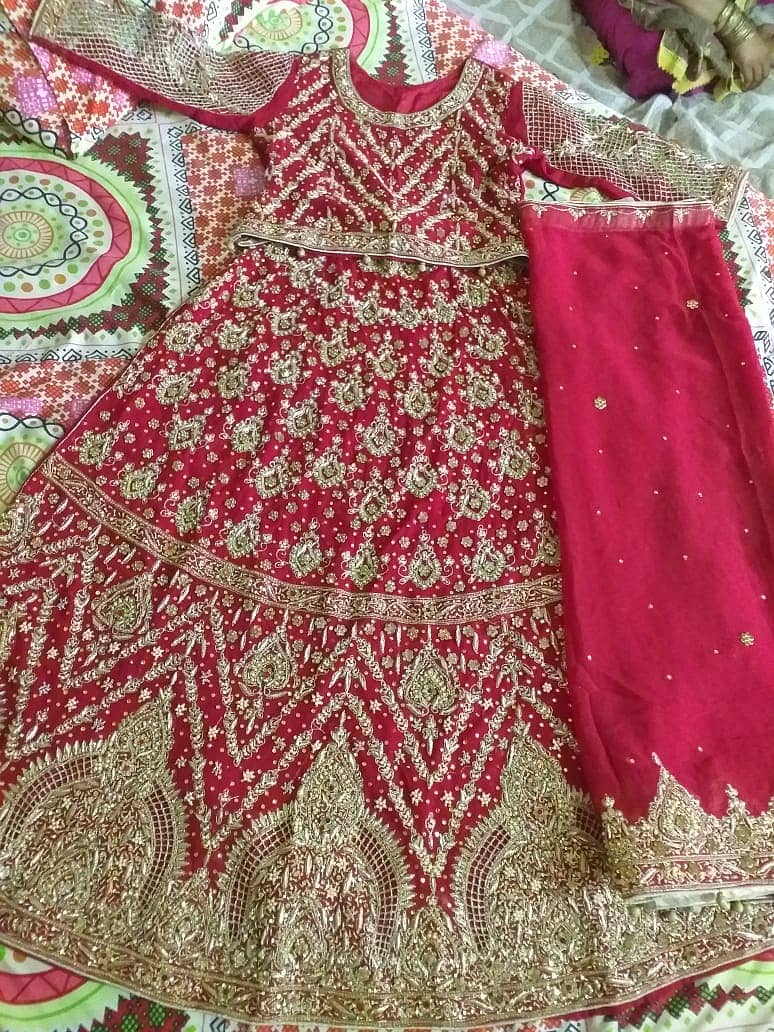 Bridal lehnga / Wedding dress / Nikah dress / bridal lehnga for sale 2