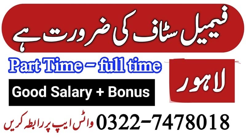 Jobs available for females only 0