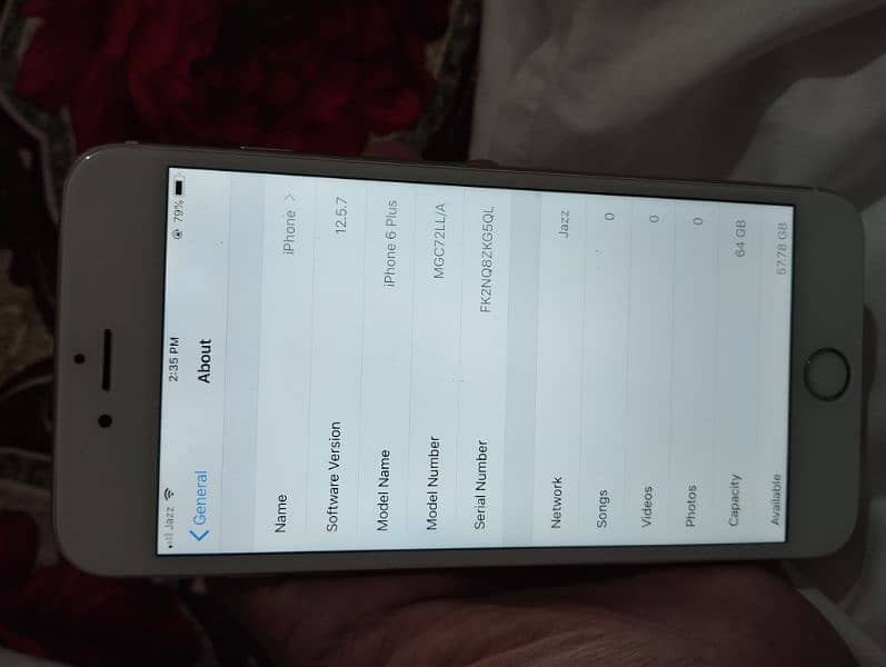 IPhone 6 Plus 64GB official PTA Approved 2
