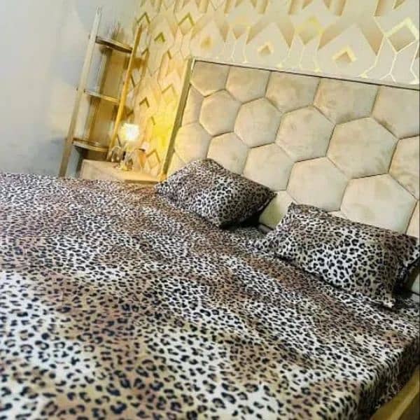 Bed sets velvet 10 foot bed Golden velvet bed grey bed 1