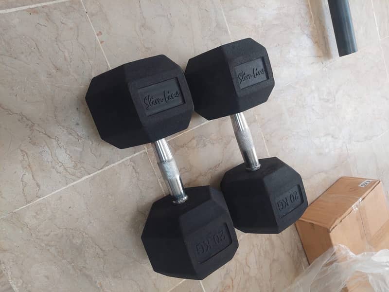 Top Quality Rubber Hex Dumbbells (Brand New) 2