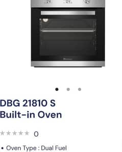 dawlance dual gas and electric oven built in