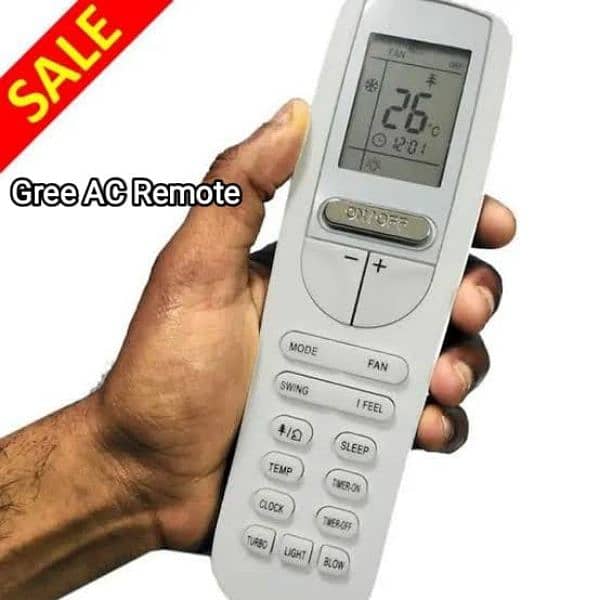 TCL Dawlance Hair Orient Kenwood Pel Gree AC Inverter Remote Control 4