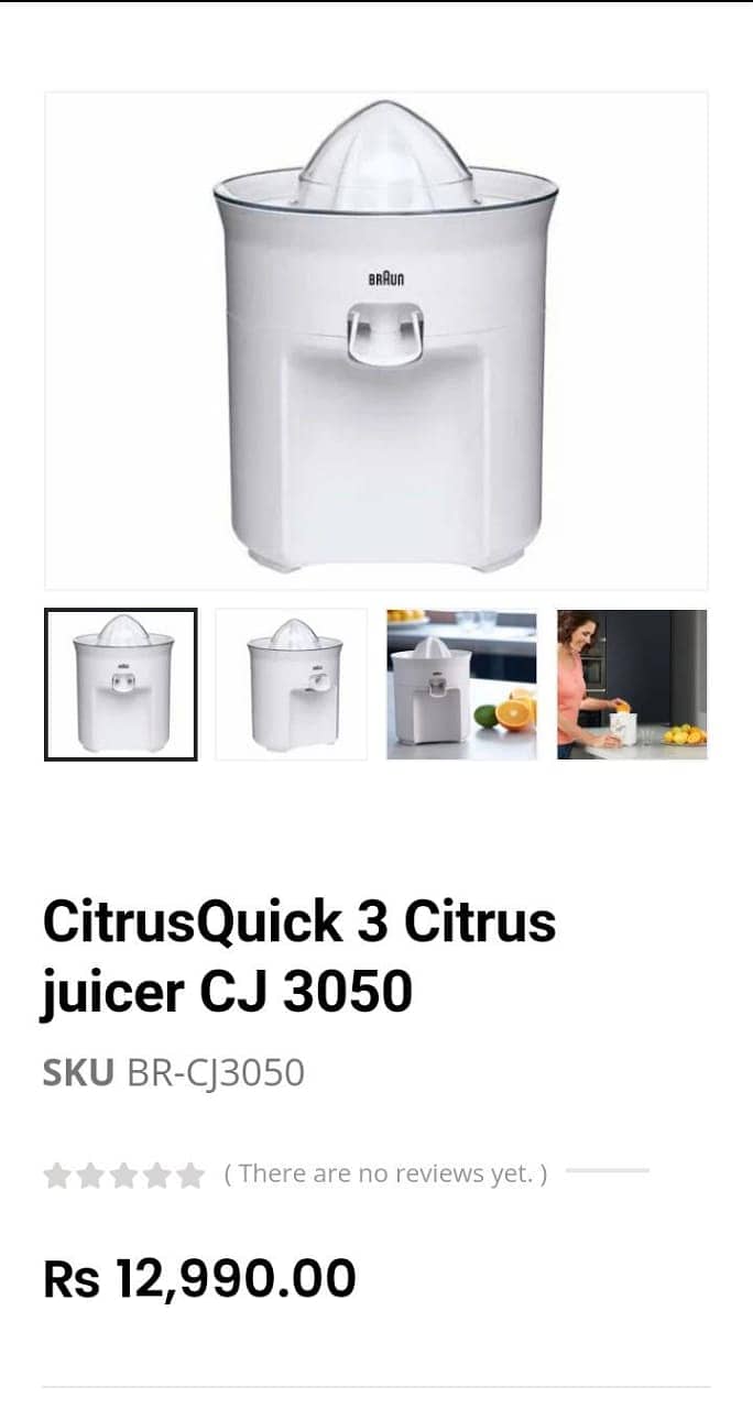 Braun Citrus Juicer CJ3050 1