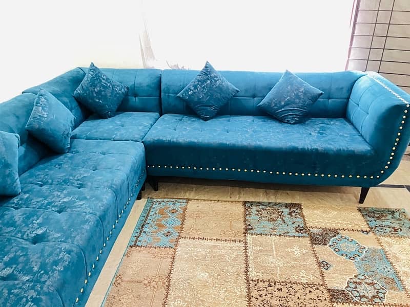 7  seater sofa set with matching turkish carpet 1