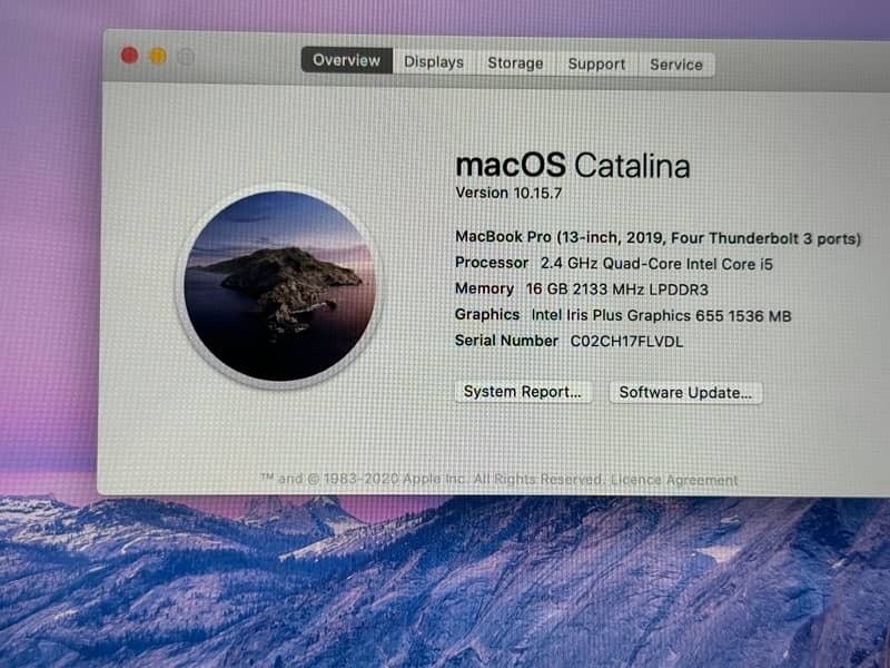 Apple macbook Pro 2019 !! 16Gb -1TB Storage Core i5 Quad 2.4Ghz 1