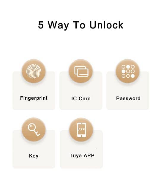 wifi door lock unlocked password and card and fingerprint 2