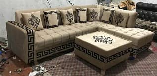 L shaped sofa set/sofa set/wooden sofa/poshish sofa/luxurious sofa 1